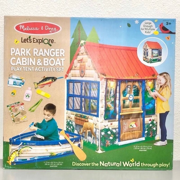 Melissa & Doug Let's Explore Park Ranger Cabin & Boat - Picture 2 of 9